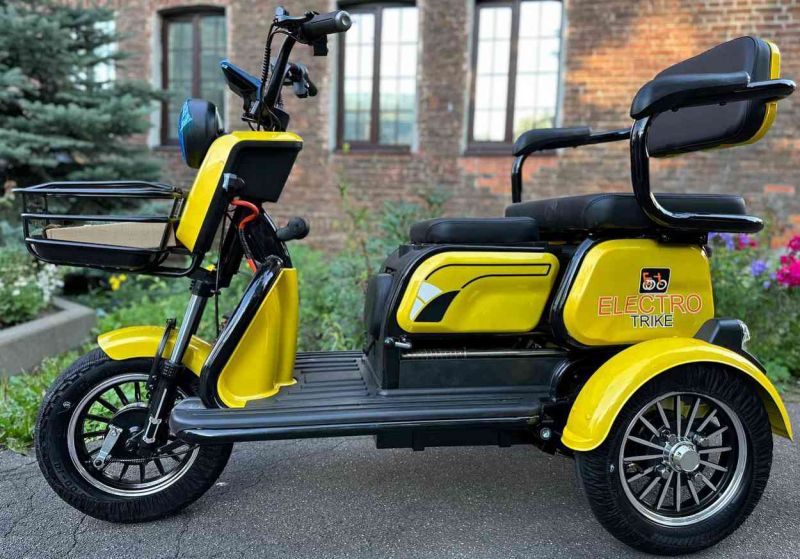 Электротрицикл Electrotrike Бумеранг 3000 желтый